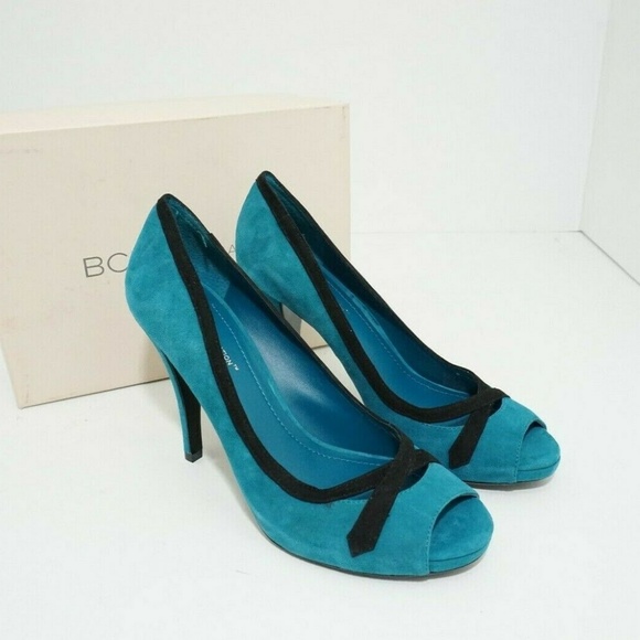 BCBGeneration Shoes - BCBGeneration Cierra Teal Suede Pumps Heels Pumps